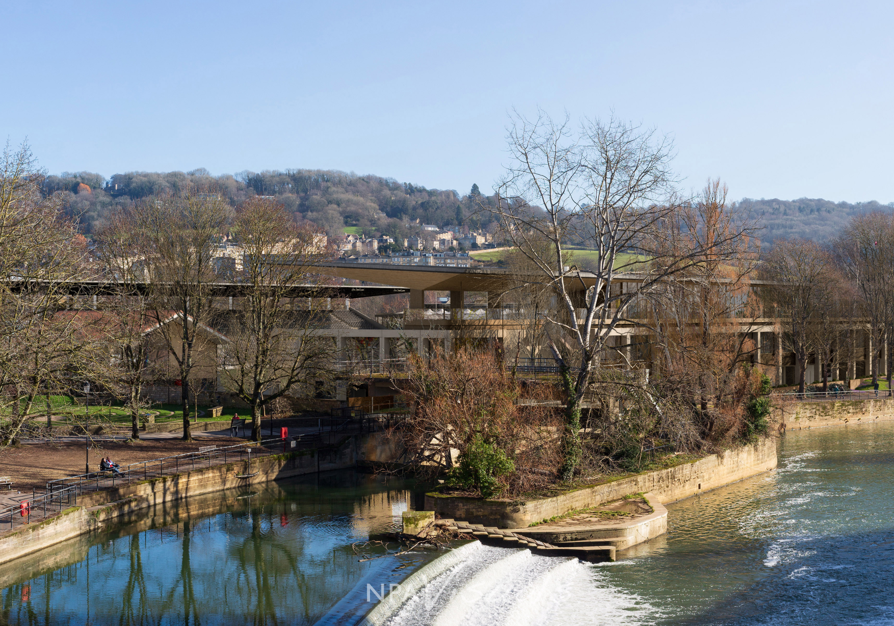 Stadium for Bath proposed view from Grand Parade (north)