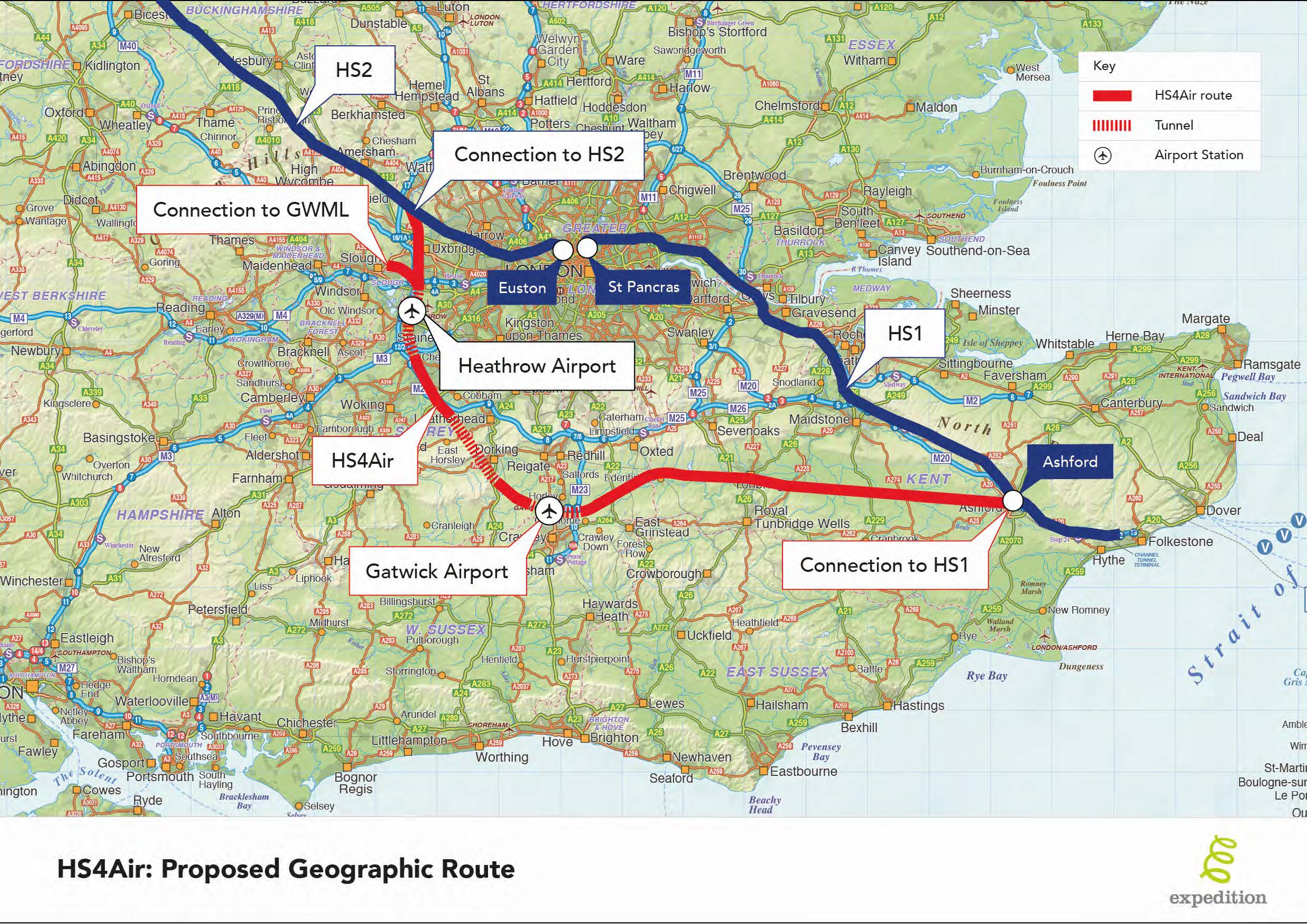 HS4 proposed route map