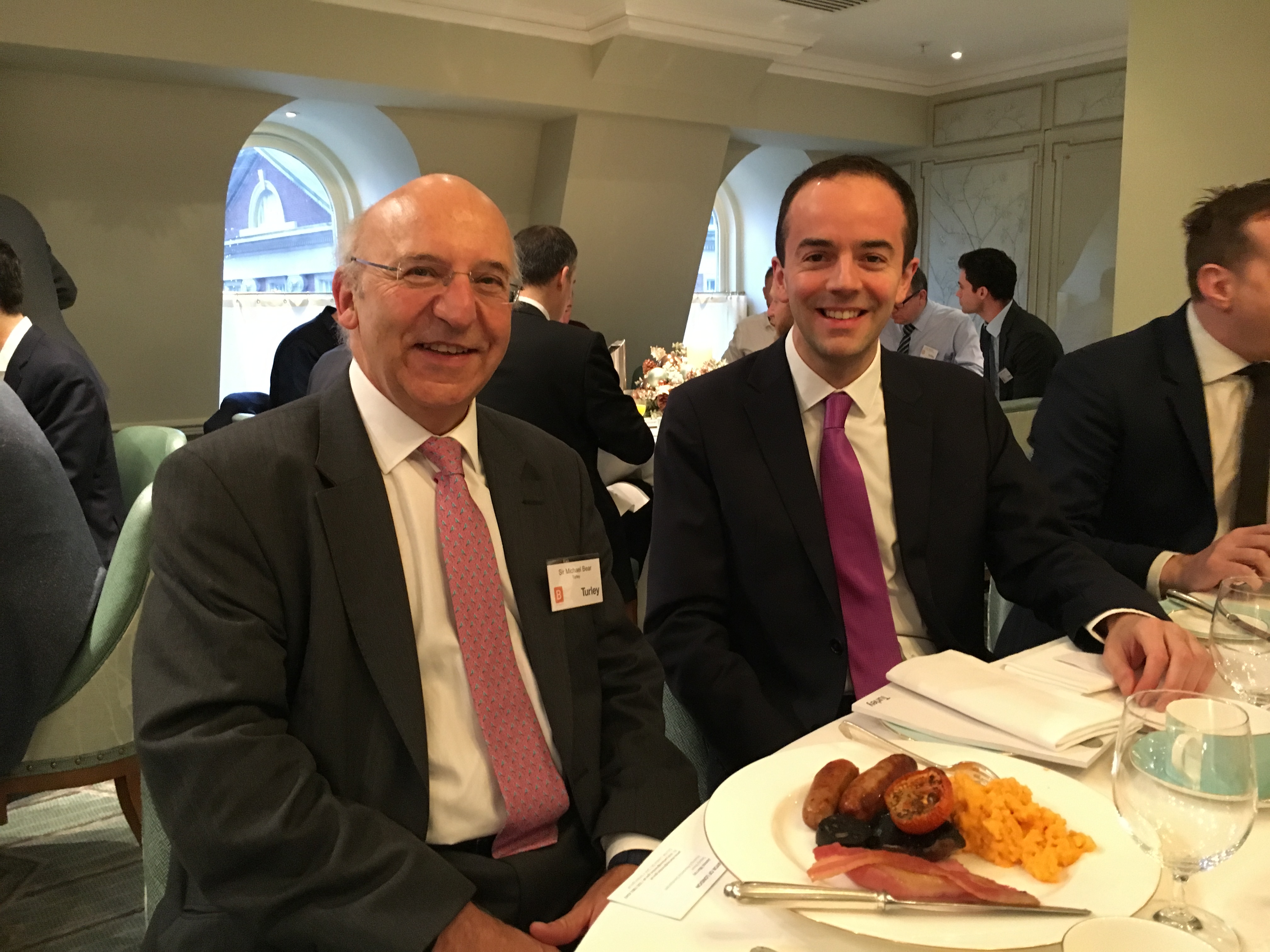 Sir Michael Bear at the James Murray Breakfast event