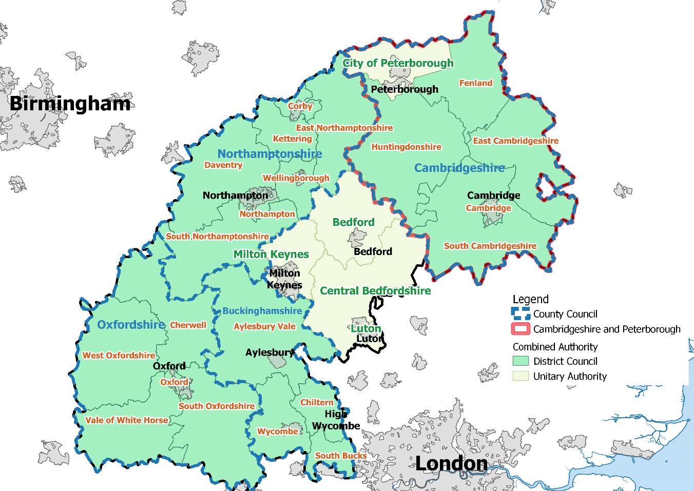 Defining the Oxford-Cambridge Arc