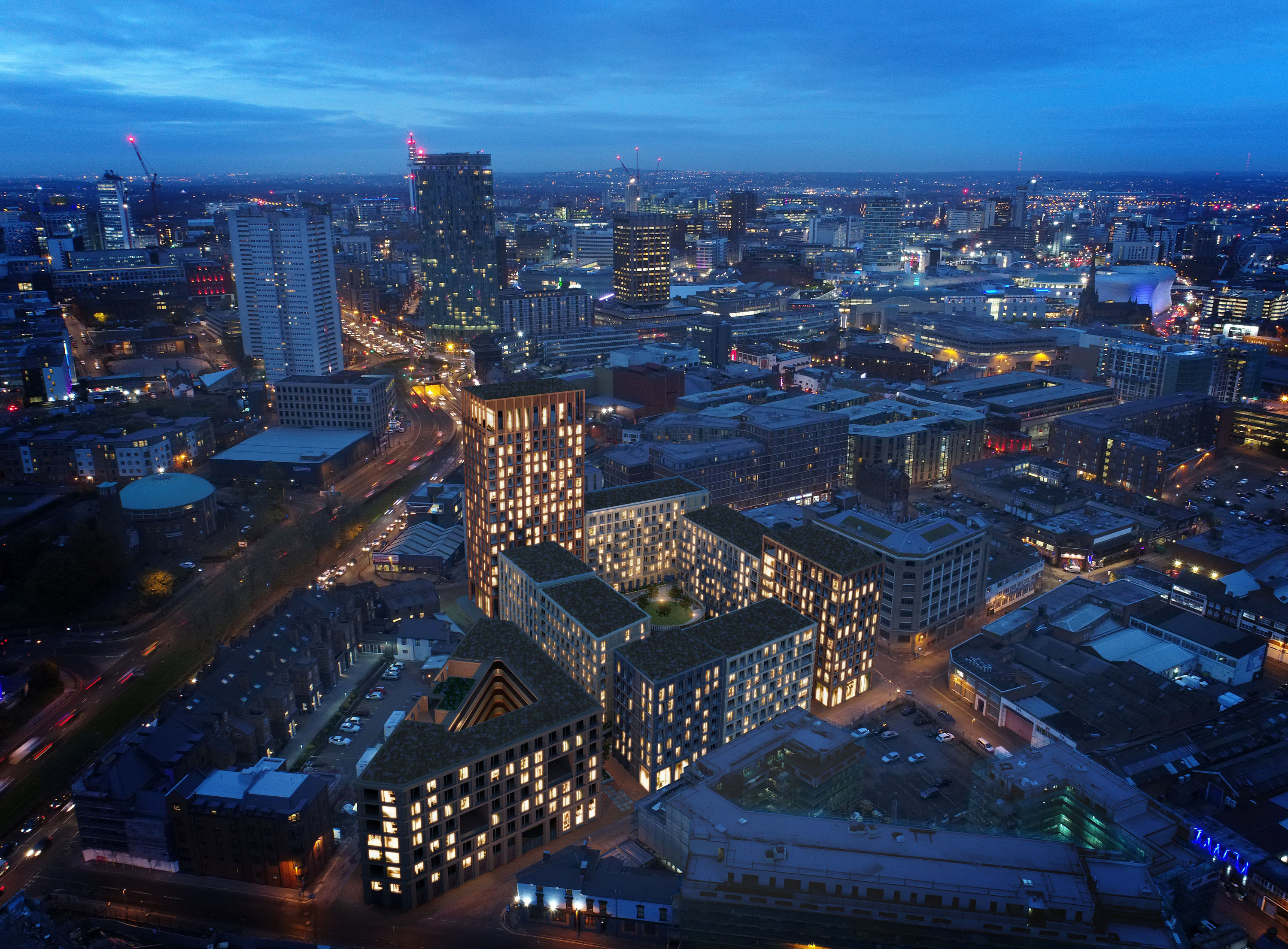 Birmingham aerial view